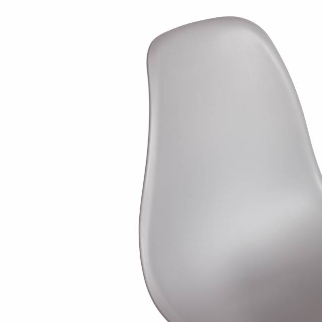 Стул CINDY (EAMES) (mod. 1801) дерево бук/металл/сиденье пластик, 45x51x82 см, Light grey (светло-серый) (Комплект из 4 шт.) светло-серый дерево бук/металл/сиденье пластик