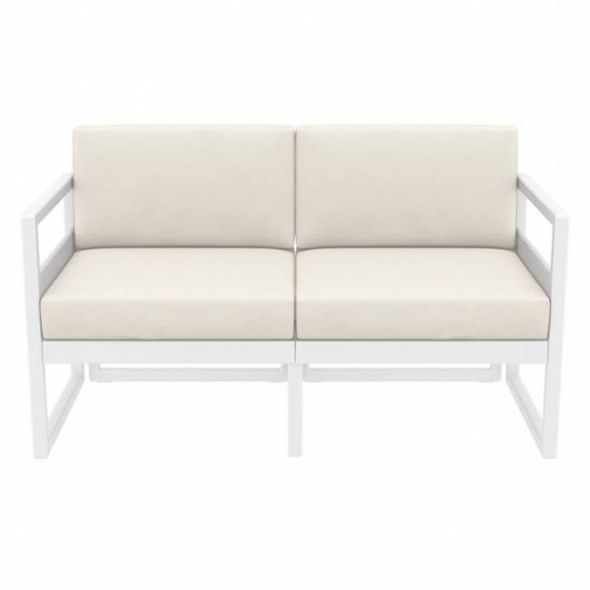 Комплект пластиковой мебели Mykonos белый, бежевый