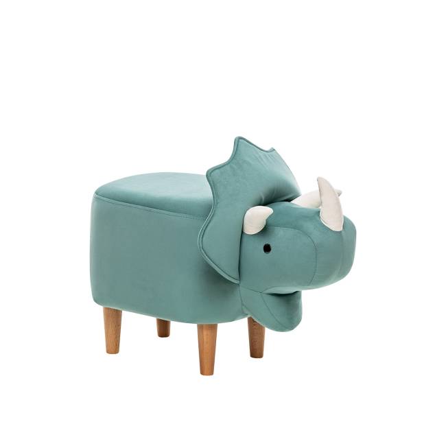 Пуф Leset Dino COMBI V43 зелёный, компаньон V01 белый Бук