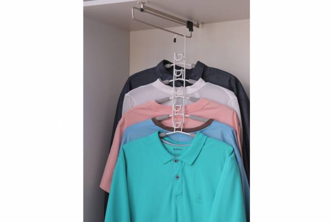 Вешалка-трансформер для одежды Гинго 5 в 1 серая Вешалка-трансформер для одежды Гинго 5 в 1 серая