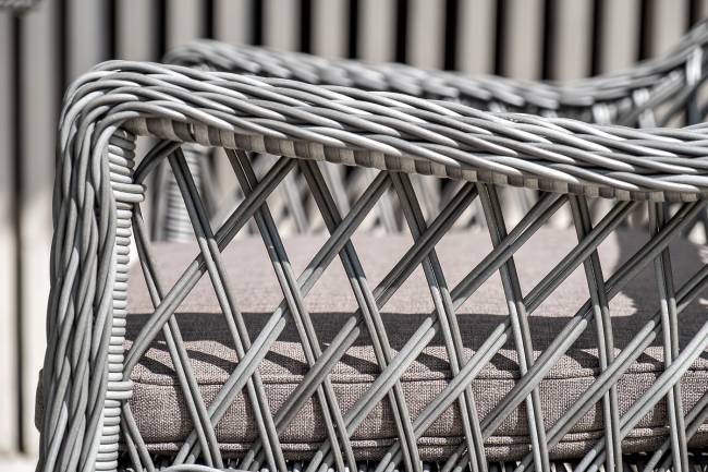 "Айриш" обеденная группа плетеная на 4 персоны, цвет графит "Айриш" обеденная группа плетеная на 4 персоны, цвет графит