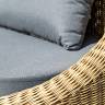 "Барселона" лаунж-зона из искусственного ротанга, цвет соломенный