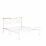 Кровать Iris (mod.9311) дерево гевея/металл, 160*200 см (Queen bed), Белый (White) Белый (White) дерево гевея/металл