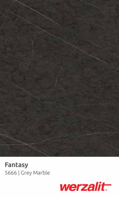 Столешница квадратная Werzalit Fantasy серый мрамор 700х700х20.5 мм